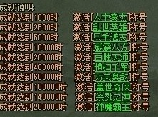 传奇网页游戏成就点