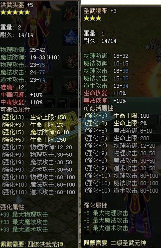 传奇网页游戏元神装备