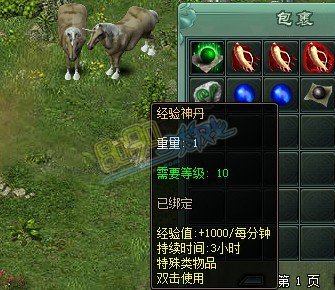 传奇网页游戏经验神丹